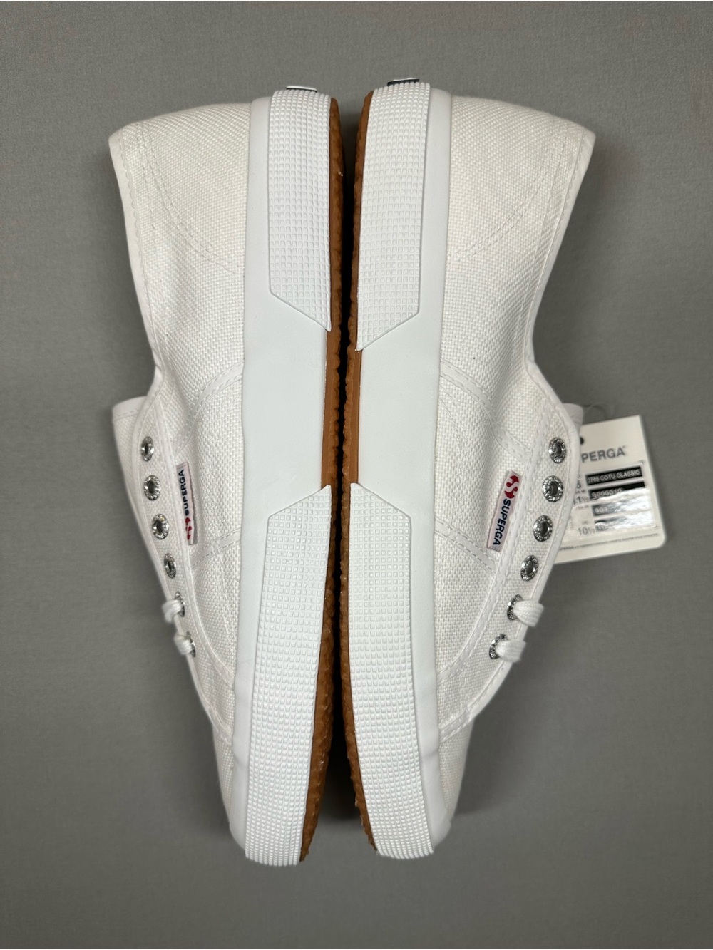 NWT Superga 2750 Cotu Classic Sneakers, White - USA Mens 11.5 - Picture 9 of 14